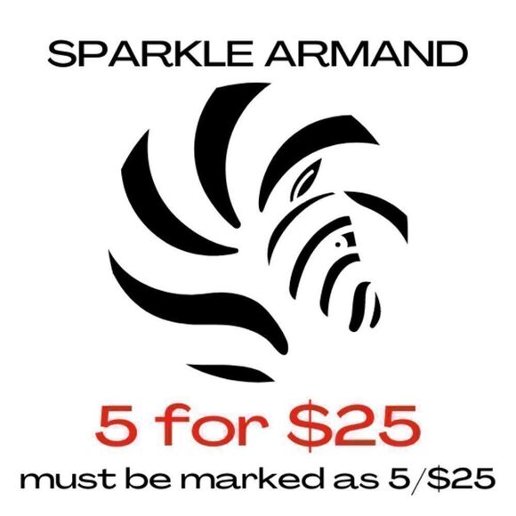 5/$25 Red Crystal Pierced Earring - Picture 7 of 7